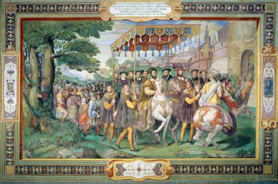 Francis I (1494-1547) and Alessandro Farnese (1546-92) Entering Paris in 1540, from the 